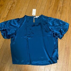 NWT Pleione Satin Women’s Blouse size XL